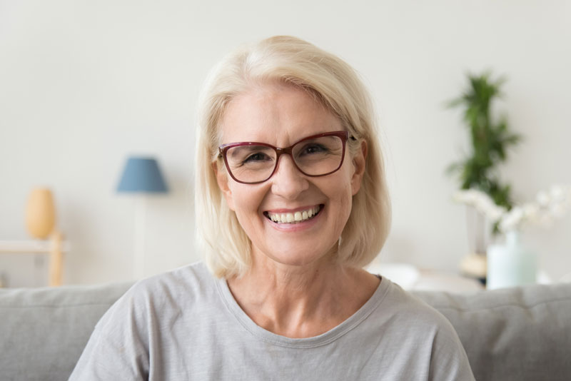 Dental Patient Smiling After Her Dental Implant Procedure