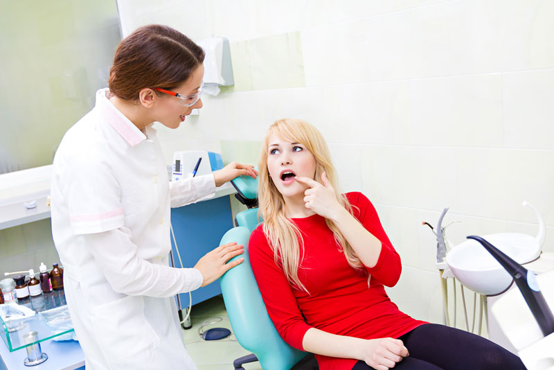 a dental patient ready for wisdom tooth extraction.